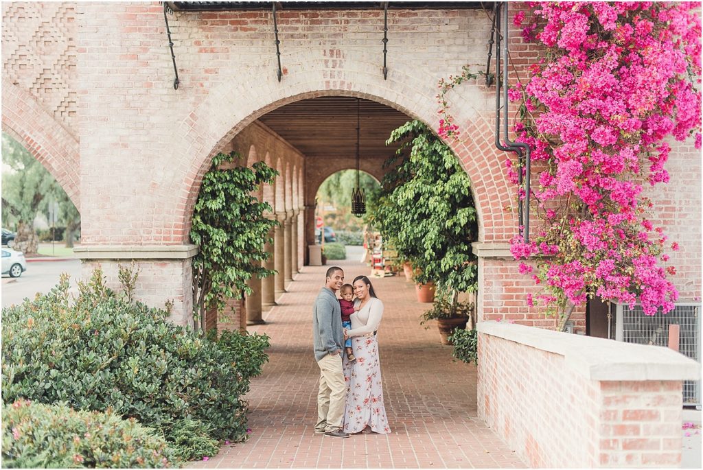 Holiday mini sessions at Malaga Cove Plaza in Palos Verdes