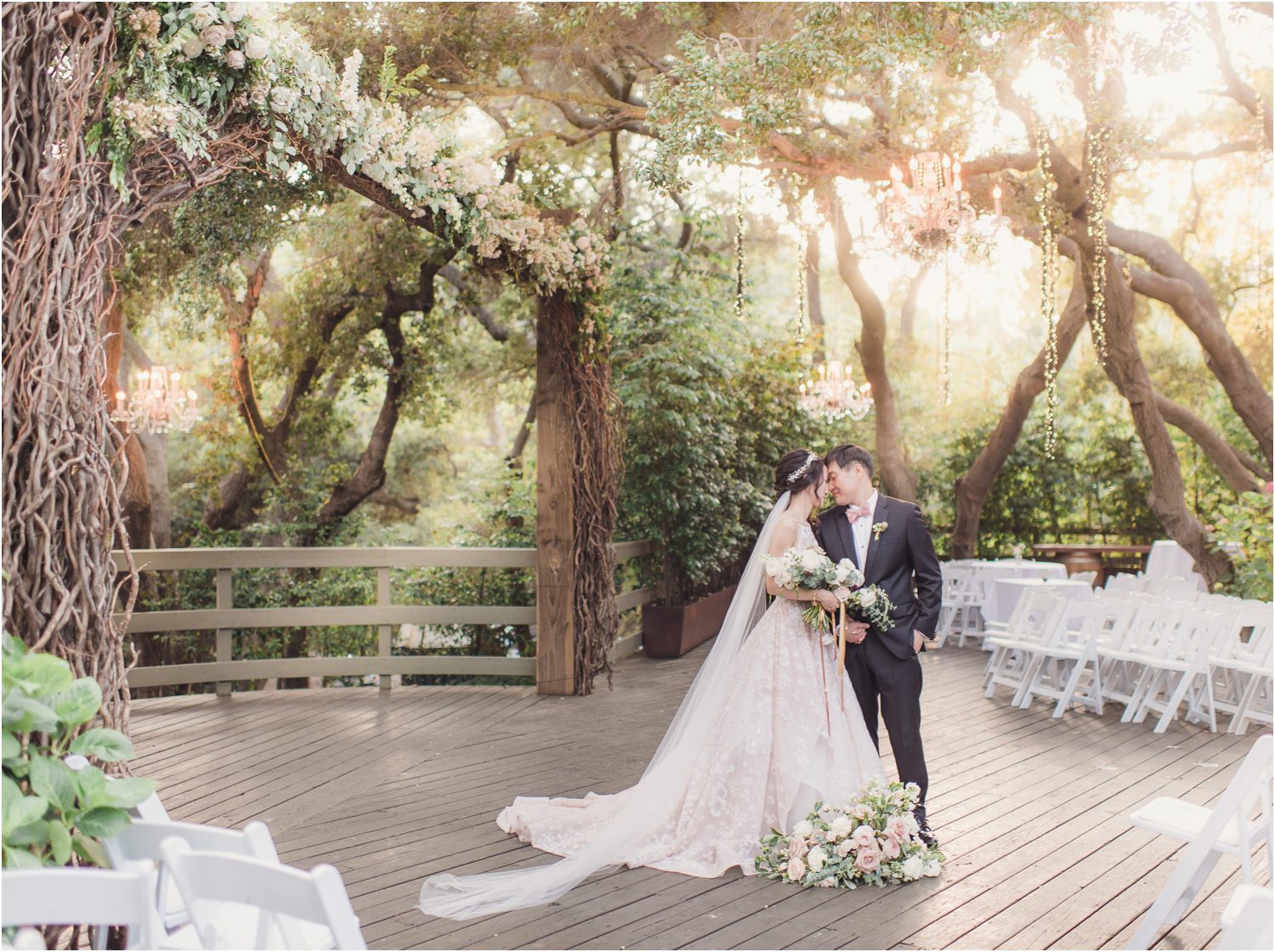 calamigos ranch wedding oak room