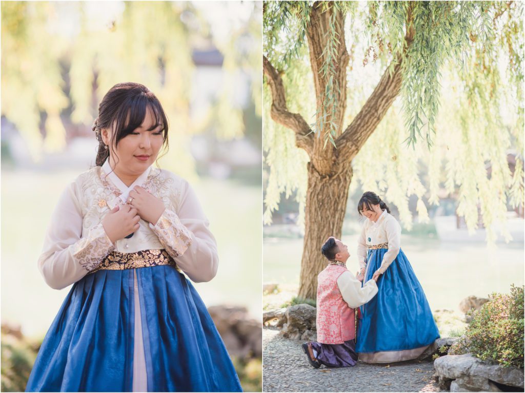 Charley & Sharon // Korean inspired engagement at the Huntington Gardens