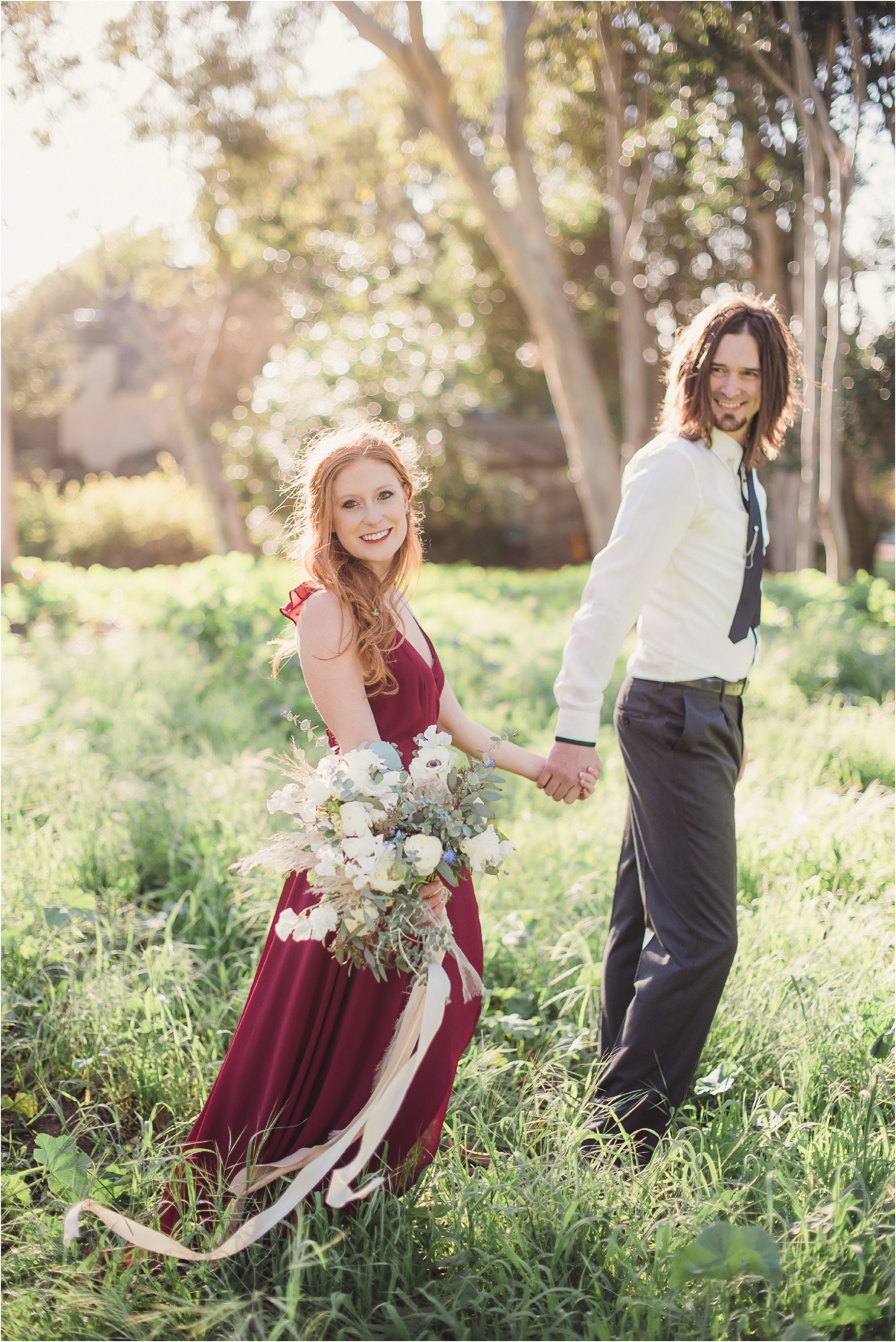 California dreamy engagement in a field 0006