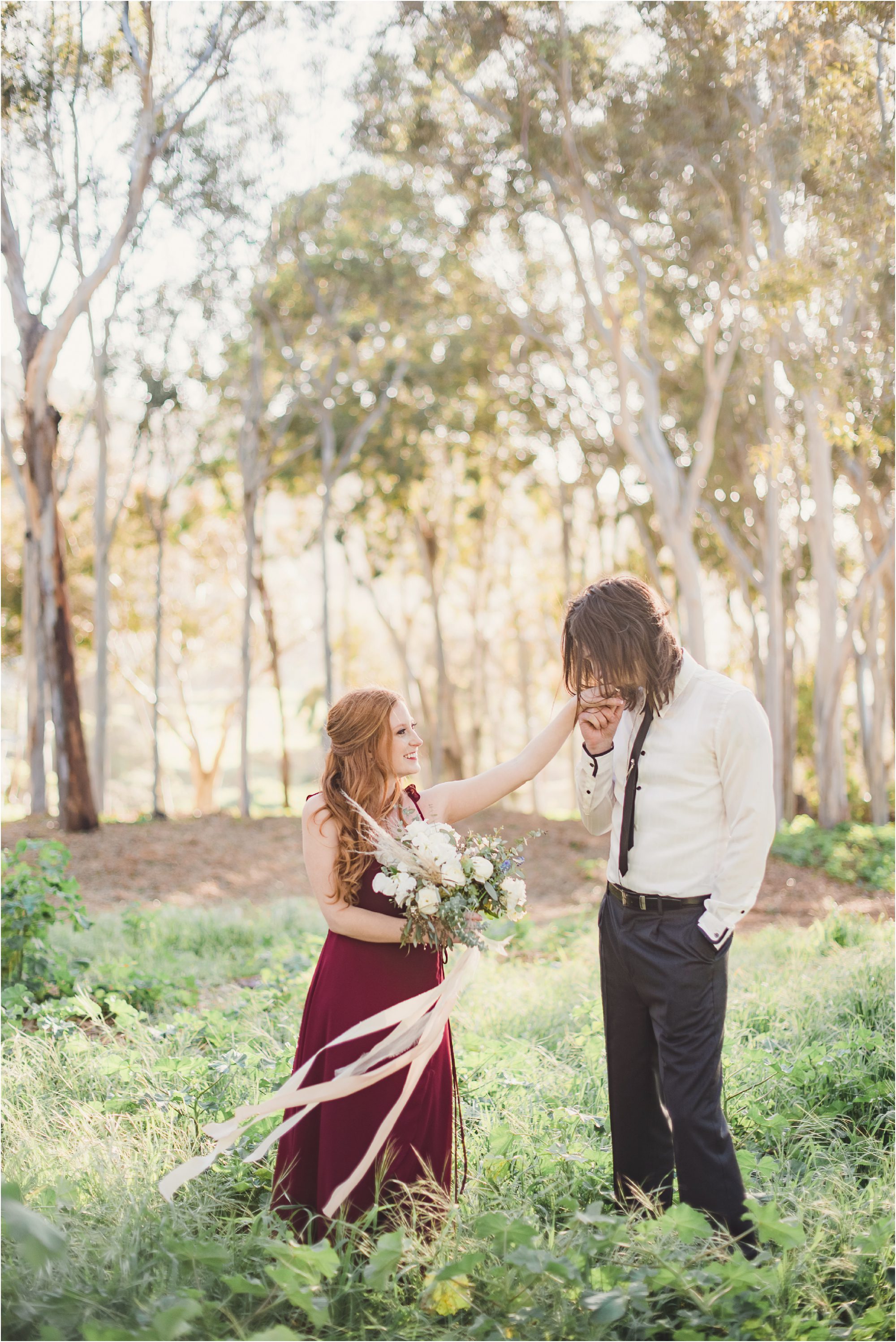 California dreamy engagement in a field 0009