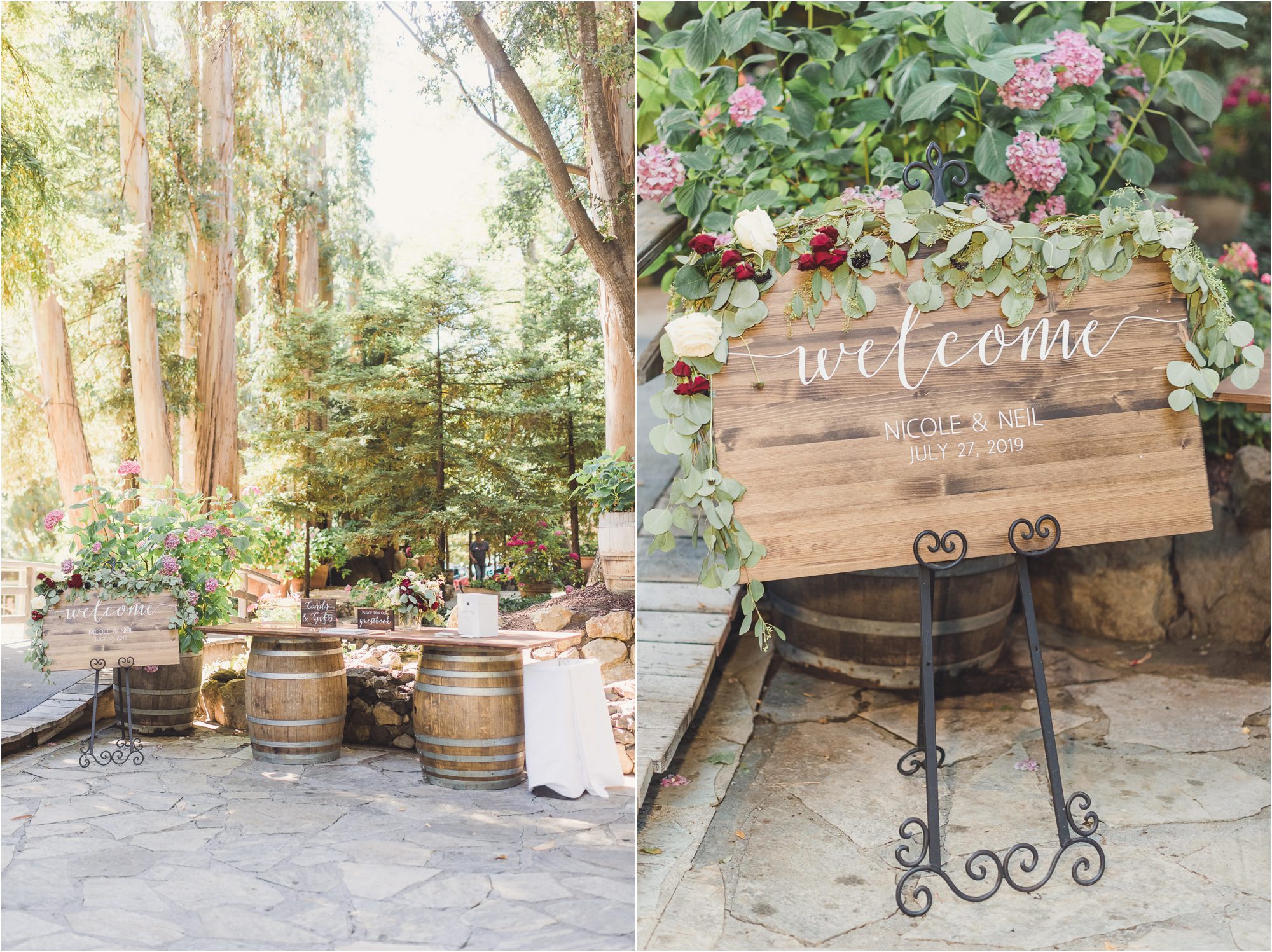 Romantic Forest Wedding at Calamigos Ranch // Neil & Nicole 41 Calamigos ranch Redwood Room Wedding 0041