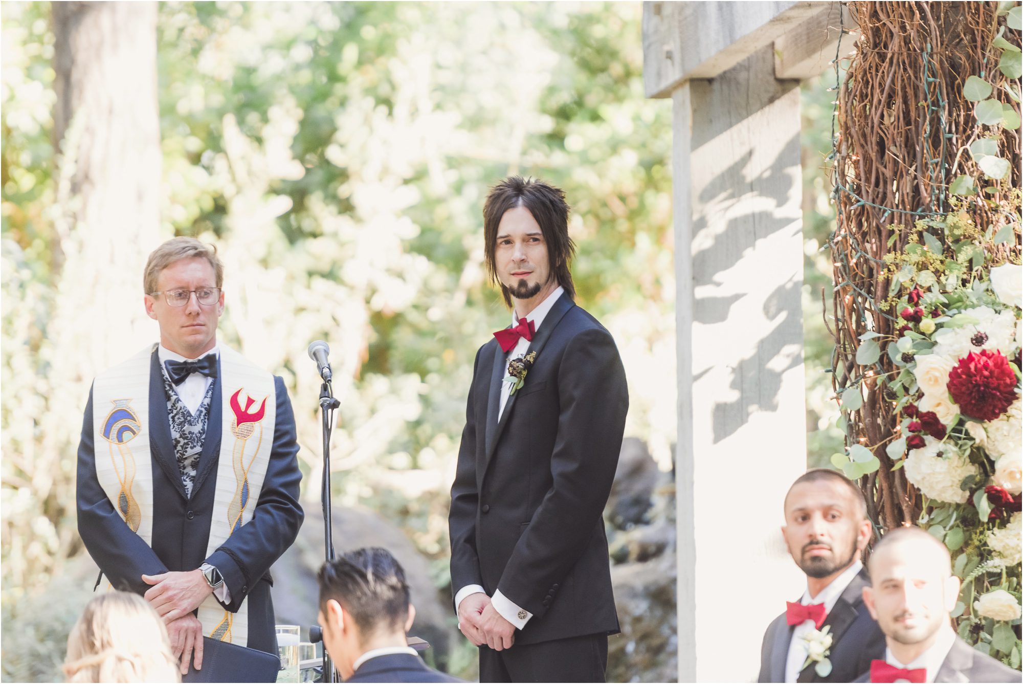 Romantic Forest Wedding at Calamigos Ranch // Neil & Nicole 49 Calamigos ranch Redwood Room Wedding 0049
