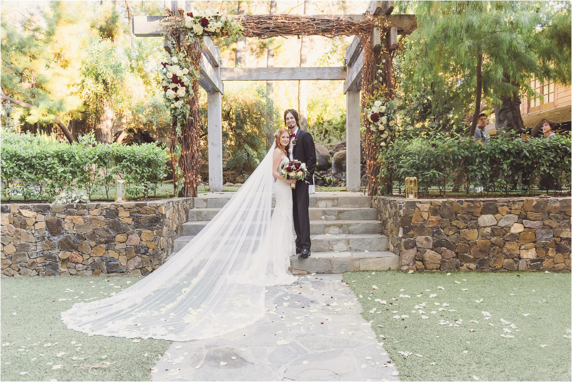 Romantic Forest Wedding at Calamigos Ranch // Neil & Nicole 59 Calamigos ranch Redwood Room Wedding 0059