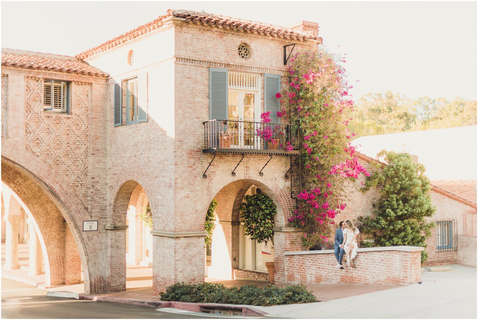 Holiday mini sessions at Malaga Cove Plaza in Palos Verdes