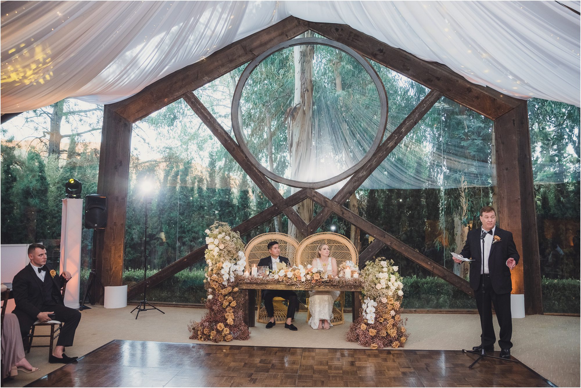Whimsical Autumn Wedding at Calamigos Ranch in Malibu, CA|| Ivan & Susan 53 Calamigos ranch Oak room wedding 0053