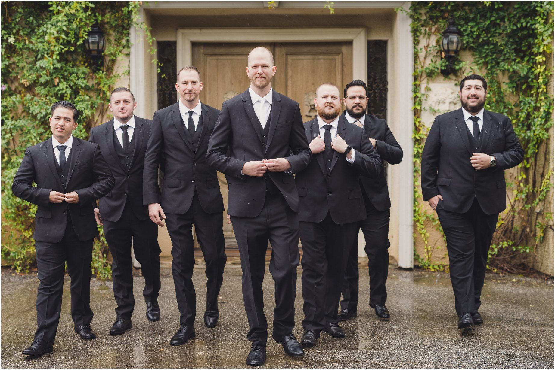 Groom and groomsmen at khyra beaucrest ranch