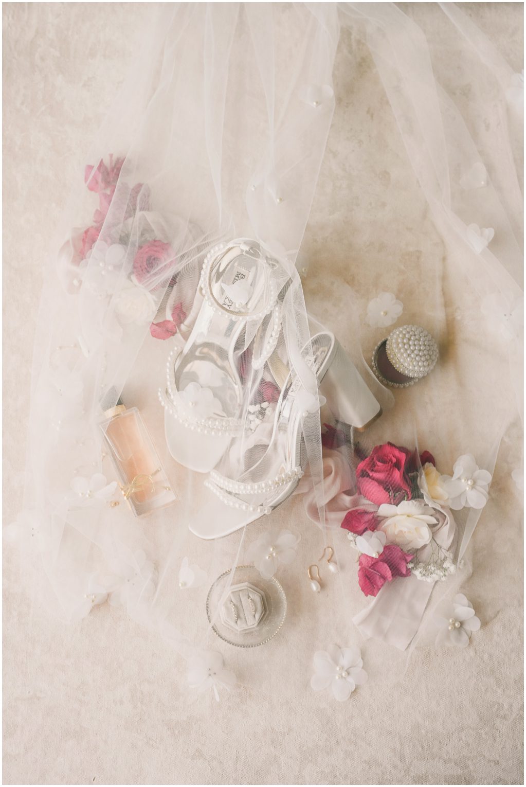 Bridal details for PV wedding