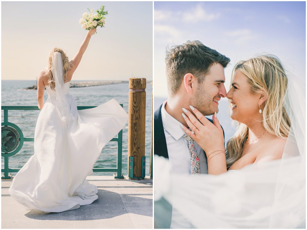 Romantic portraits on Redondo Beach pier