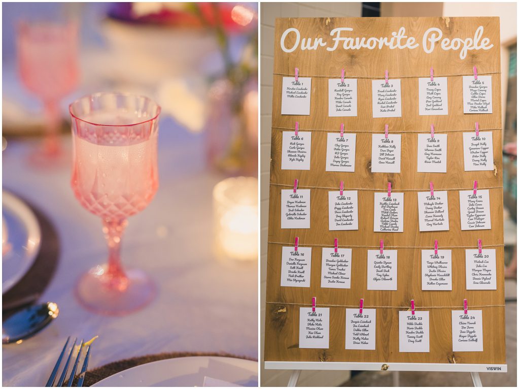 Table setups for PV wedding photographer