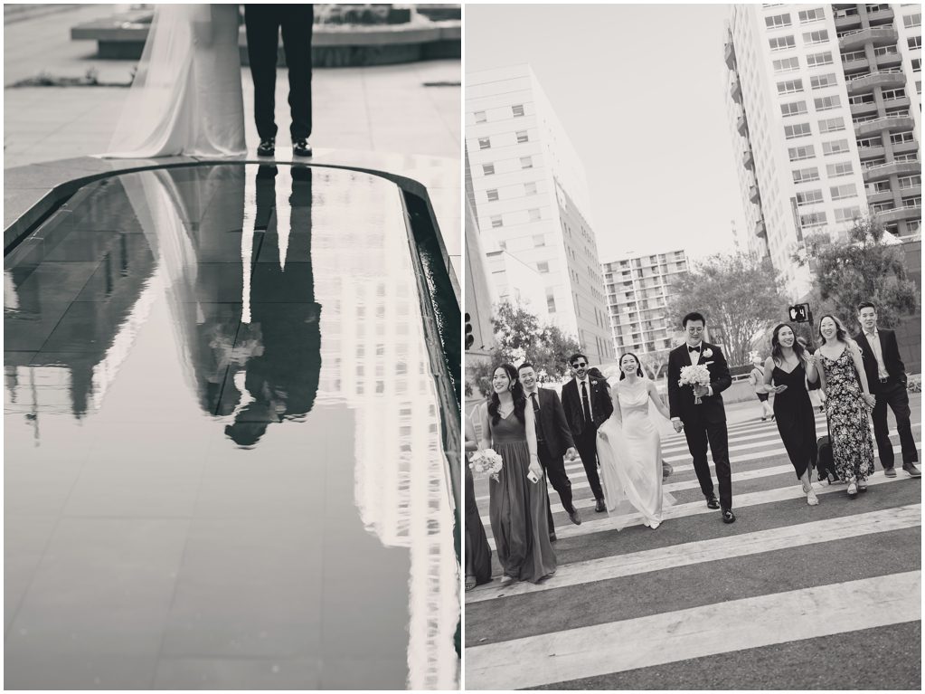Wedding party with Downtown LA Wedding Photographer