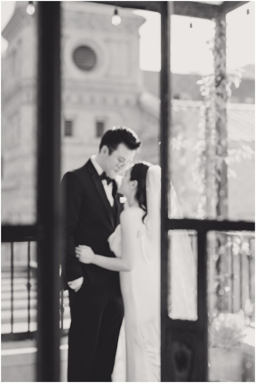 Bride and groom in Downtown LA