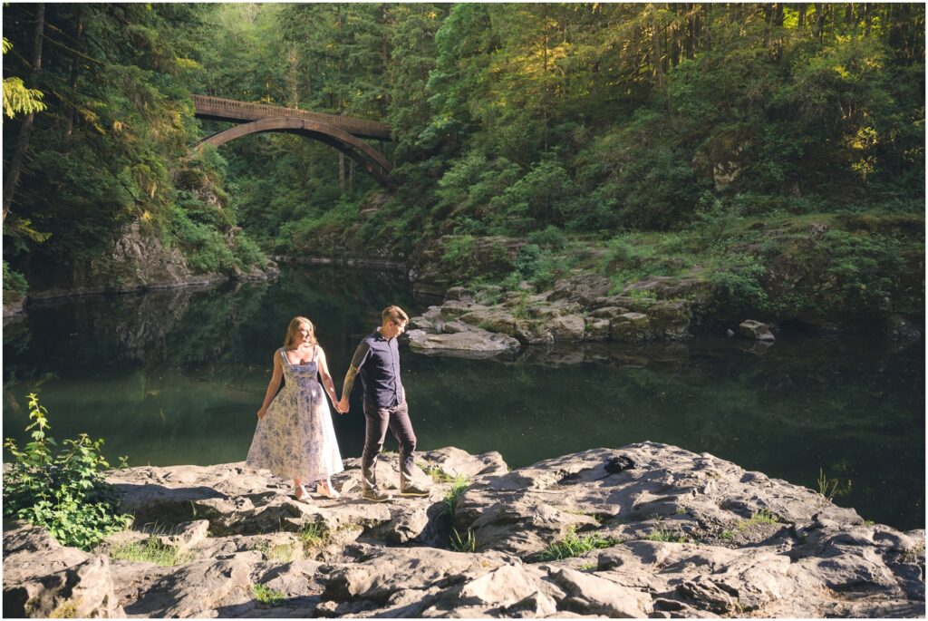 Magic at Moulton Falls // Engagement Pictures from a dream 4 Engagement photos at Moulton falls bridge