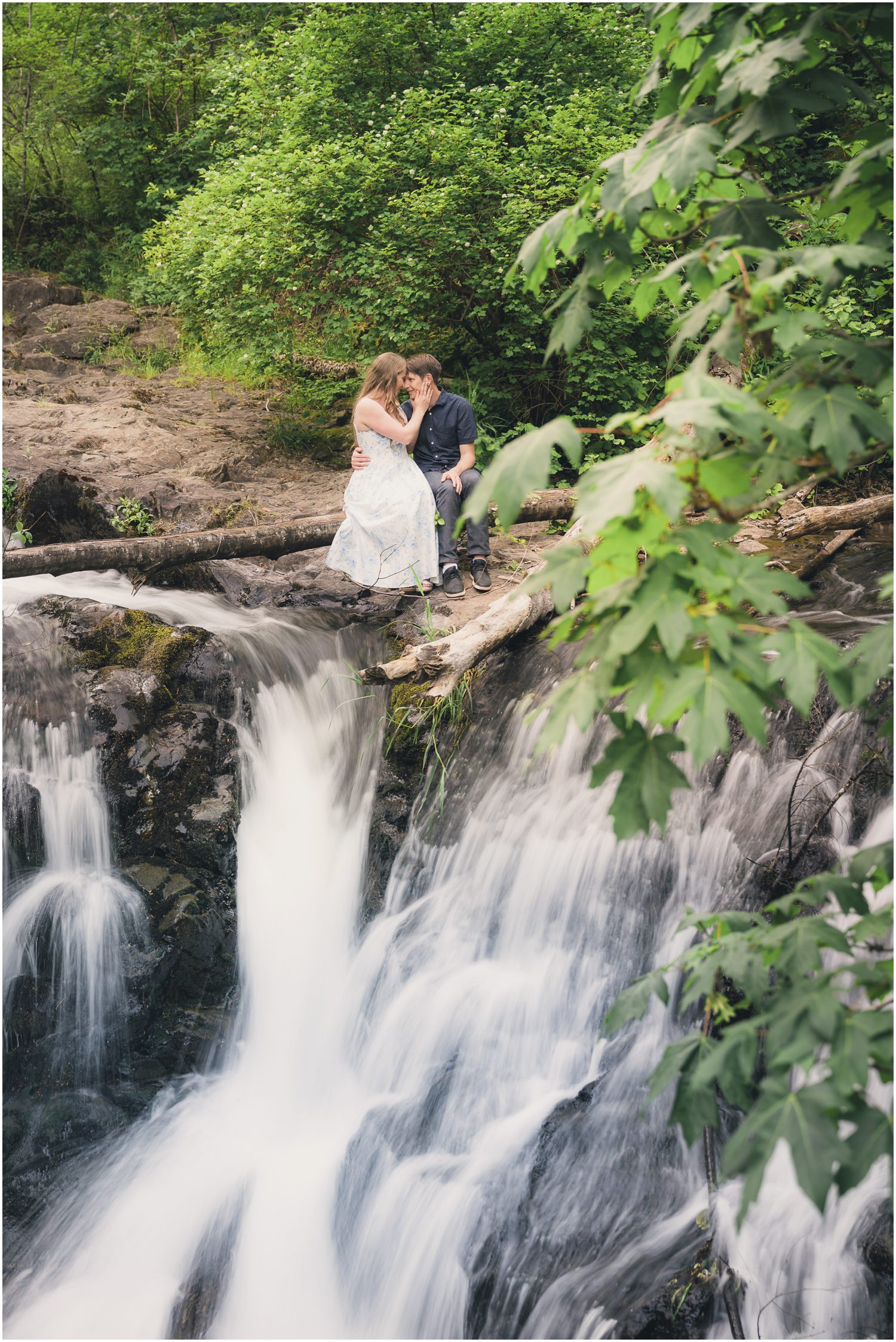 Magic at Moulton Falls // Engagement Pictures from a dream 15 Engagement pictures on the water at Moulton falls
